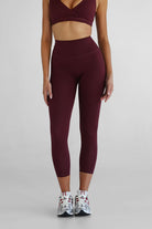 SCULPT 7/8 Leggings - Cherry Cola - LEELO ACTIVE