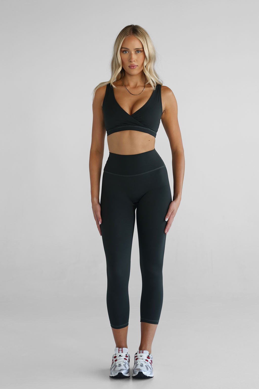 SCULPT 7/8 Leggings - Deep Forrest - LEELO ACTIVE