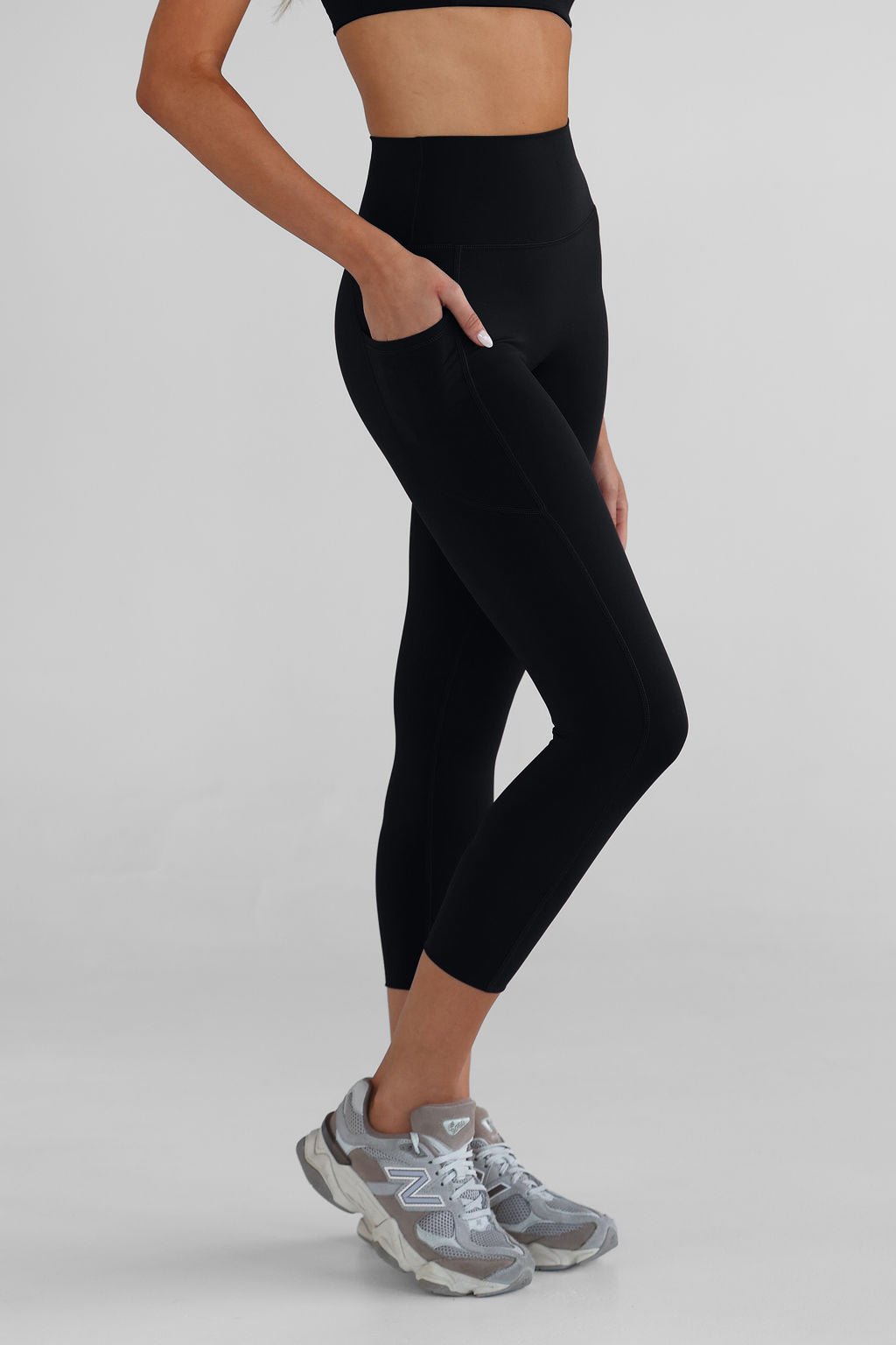 SCULPT 7/8 Pocket Leggings - Black - LEELO ACTIVE