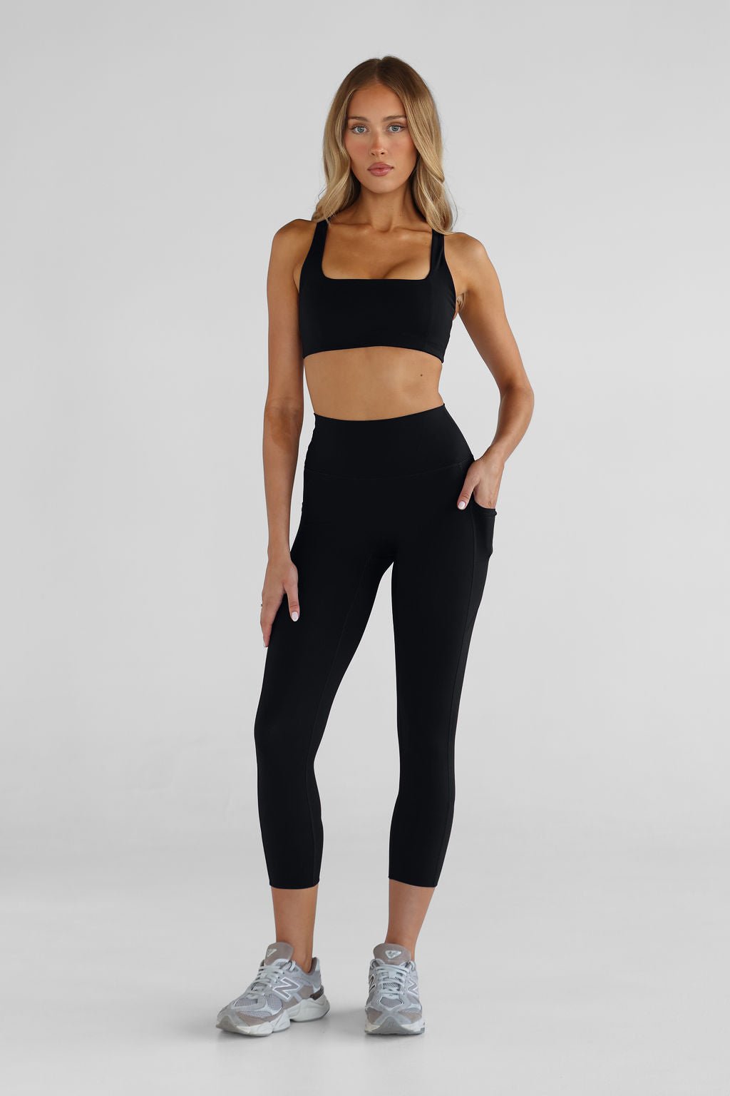 SCULPT 7/8 Pocket Leggings - Black - LEELO ACTIVE