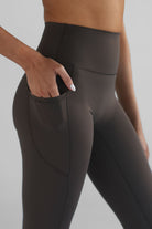 SCULPT 7/8 Pocket Leggings - Dark Chocolate - LEELO ACTIVE