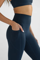 SCULPT 7/8 Pocket Leggings - Navy - LEELO ACTIVE