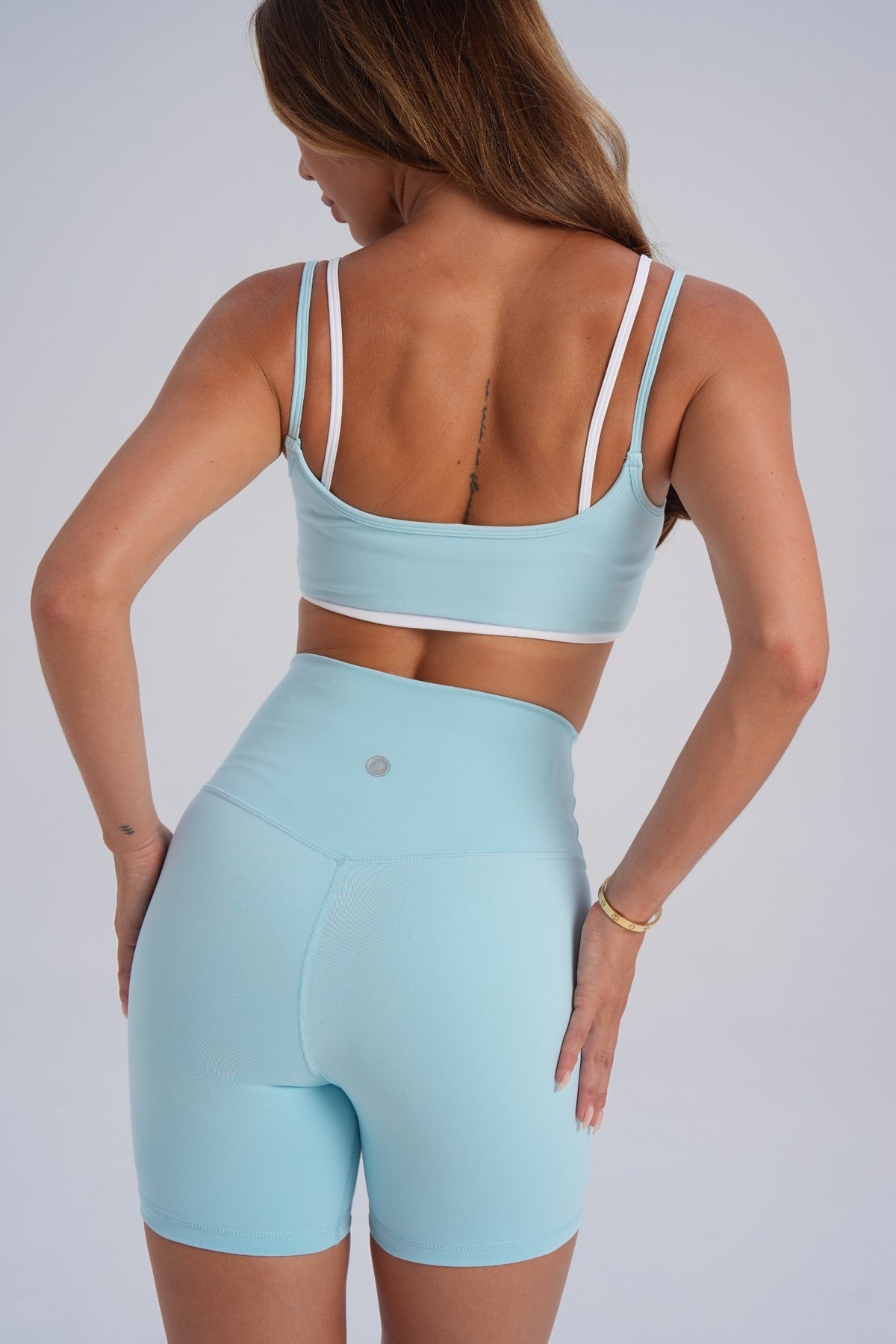 SCULPT Bike Shorts - Ice Blue - LEELO ACTIVE