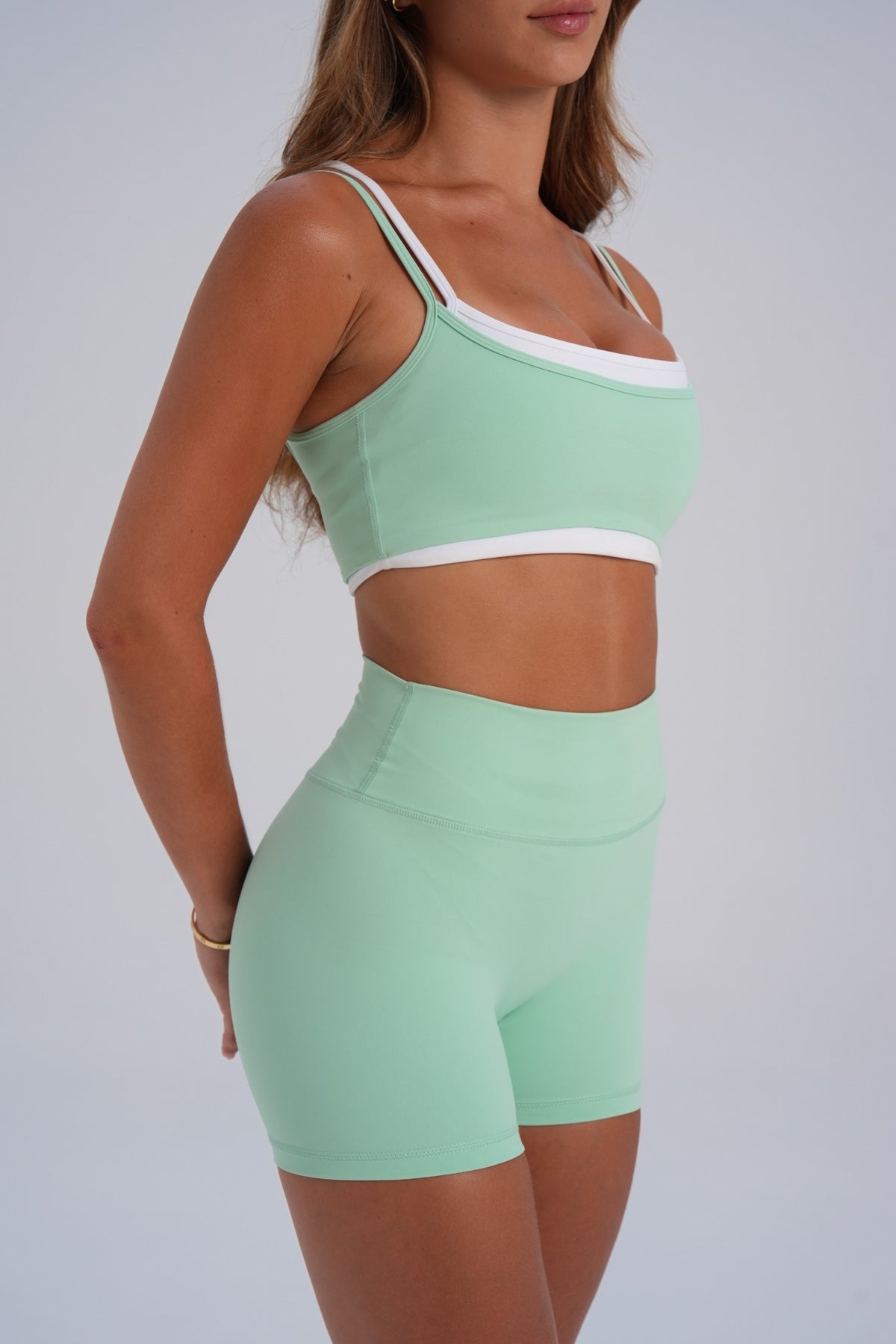 SCULPT Bike Shorts - Tiffany (pre-order) - LEELO ACTIVE