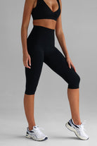 Sculpt Capris (3/4 Leggings) - Black - LEELO ACTIVE