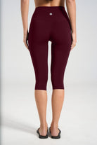 Sculpt Capris (3/4 Leggings) - Cherry Cola - LEELO ACTIVE