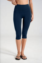 Sculpt Capris (3/4 Leggings) - Navy - LEELO ACTIVE