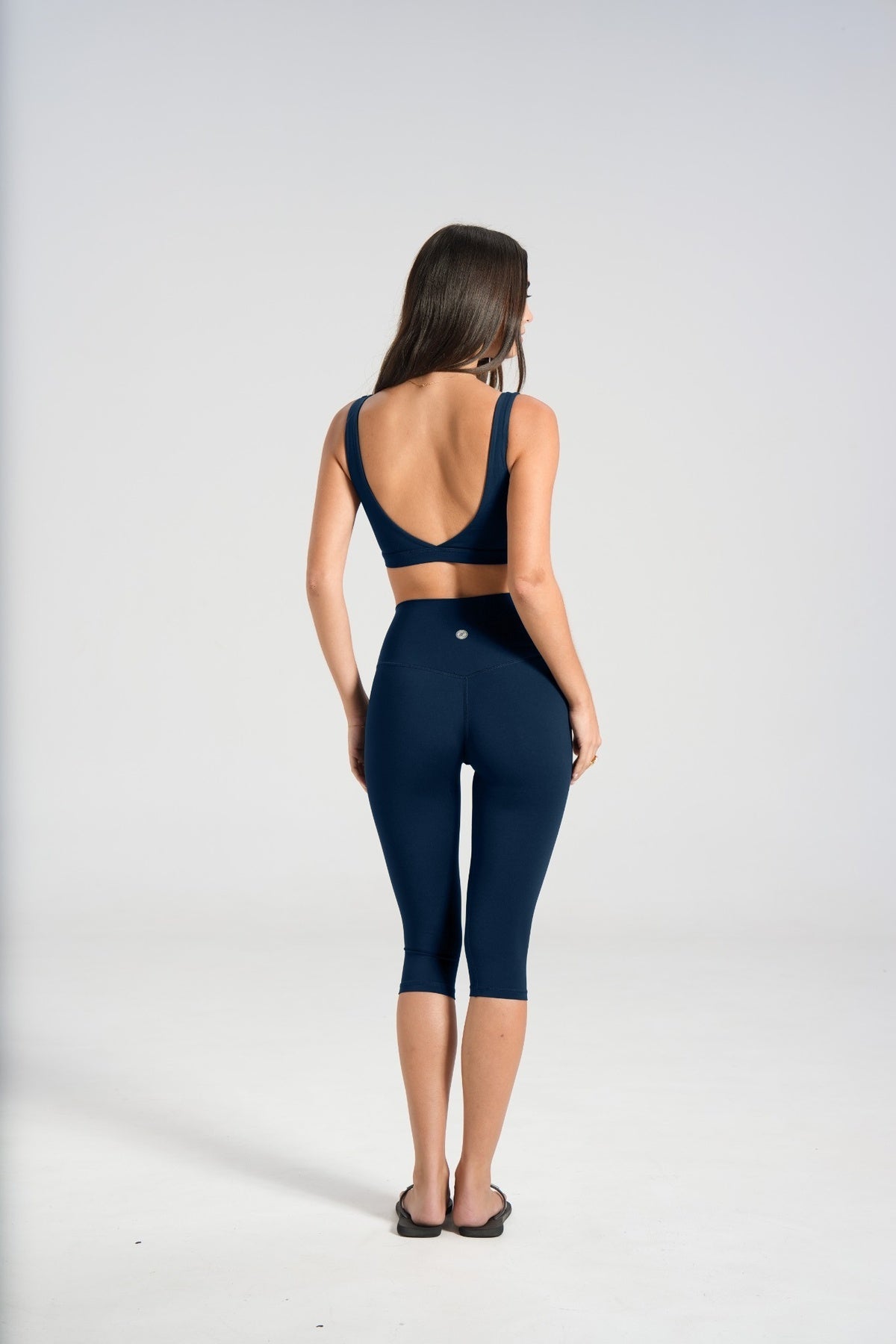 Sculpt Capris (3/4 Leggings) - Navy - LEELO ACTIVE