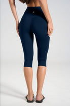 Sculpt Capris (3/4 Leggings) - Navy - LEELO ACTIVE