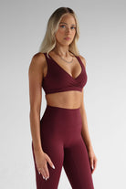 Sculpt Crop - Cherry Cola - LEELO ACTIVE