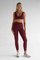 Sculpt Crop - Cherry Cola - LEELO ACTIVE