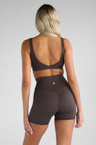 SCULPT Crop - Dark Chocolate - LEELO ACTIVE