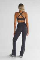 SCULPT Cross Back Crop - Ash - LEELO ACTIVE