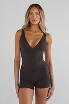 Sculpt Ethereal Tank - Dark Chocolate - LEELO ACTIVE