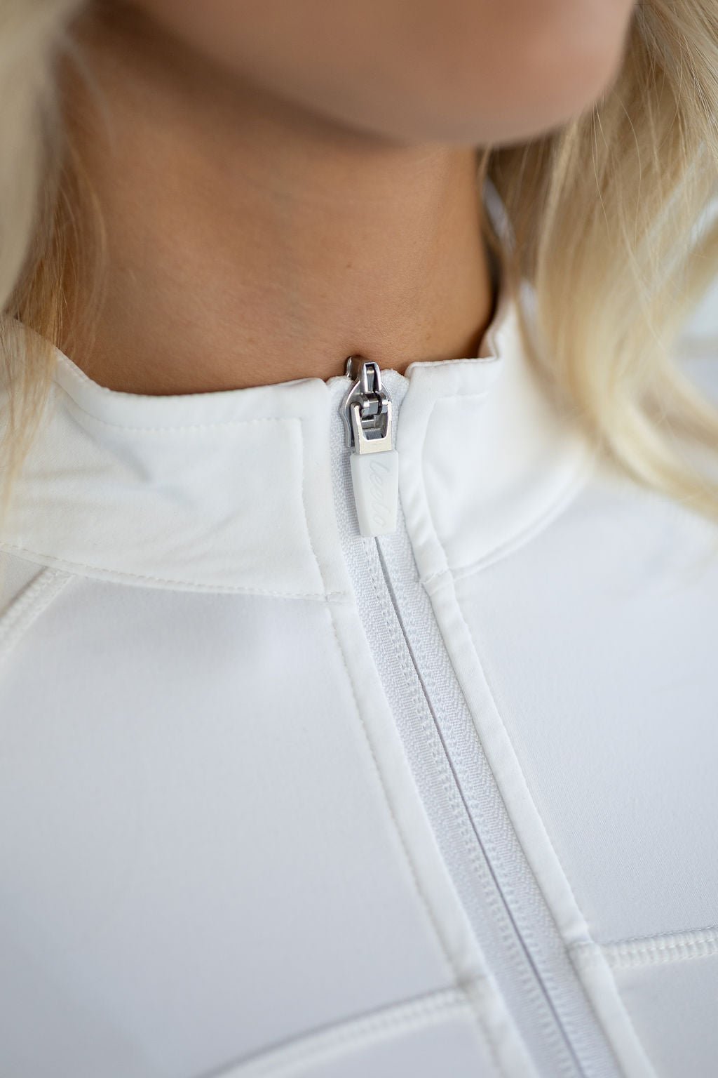 SCULPT Fitted Jacket - White - LEELO ACTIVE