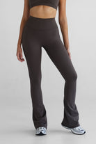 SCULPT Flare Leggings - Dark Chocolate - LEELO ACTIVE