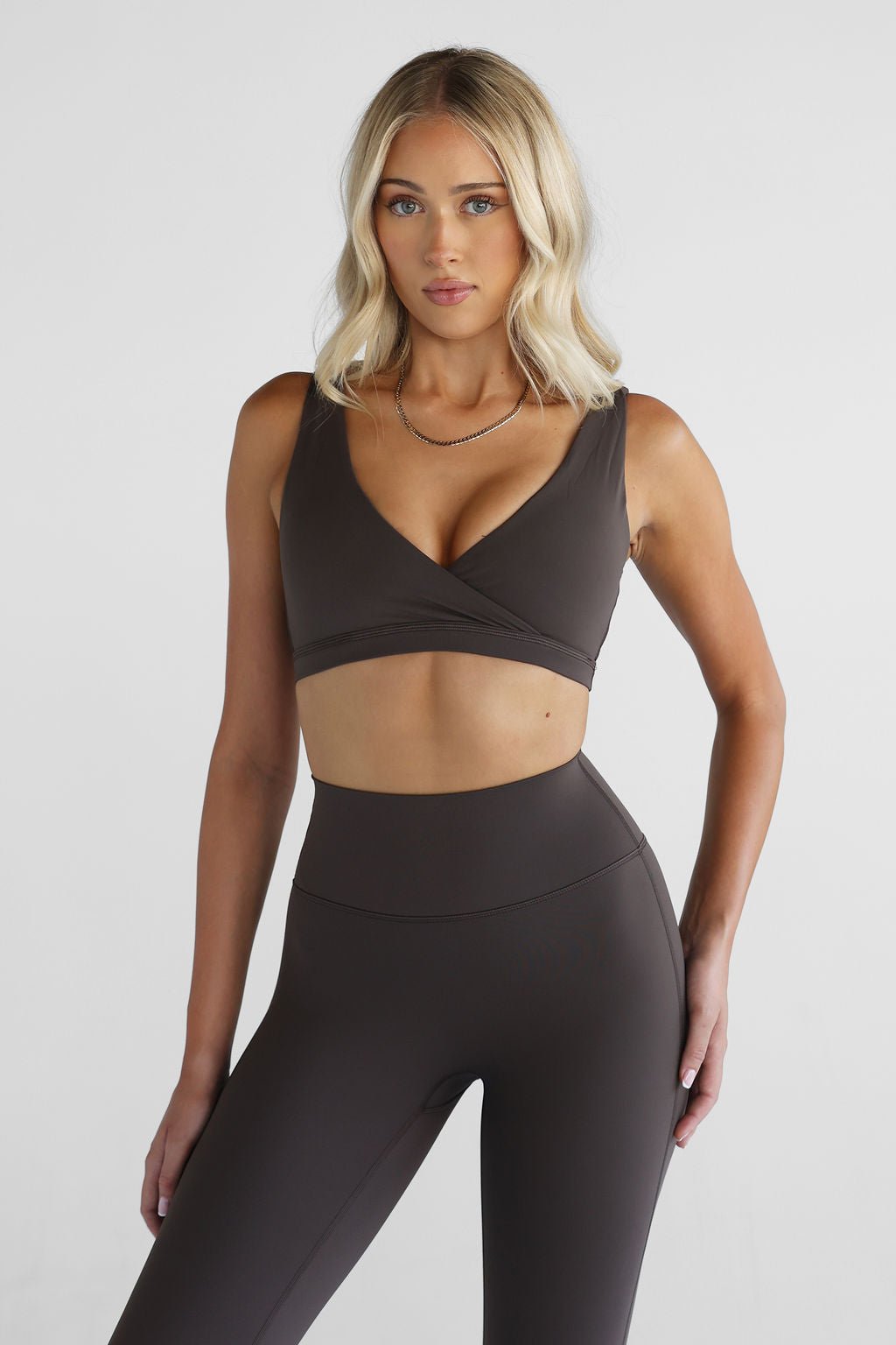 SCULPT Flare Leggings - Dark Chocolate - LEELO ACTIVE