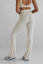 SCULPT Flare Leggings - French Vanilla - LEELO ACTIVE