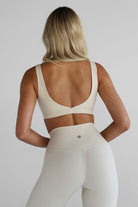 SCULPT Flare Leggings - French Vanilla - LEELO ACTIVE