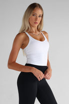 SCULPT Flow Tank - White - LEELO ACTIVE