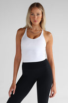 SCULPT Flow Tank - White - LEELO ACTIVE