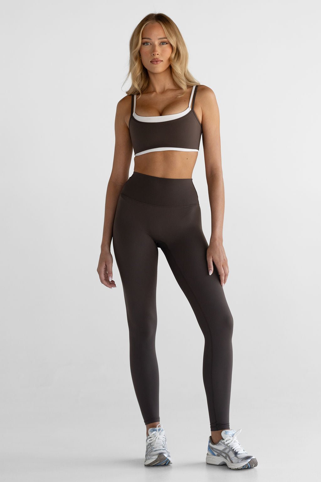 SCULPT Full Length Leggings - Dark Chocolate - LEELO ACTIVE