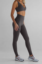 SCULPT Full Length Leggings - Dark Chocolate - LEELO ACTIVE
