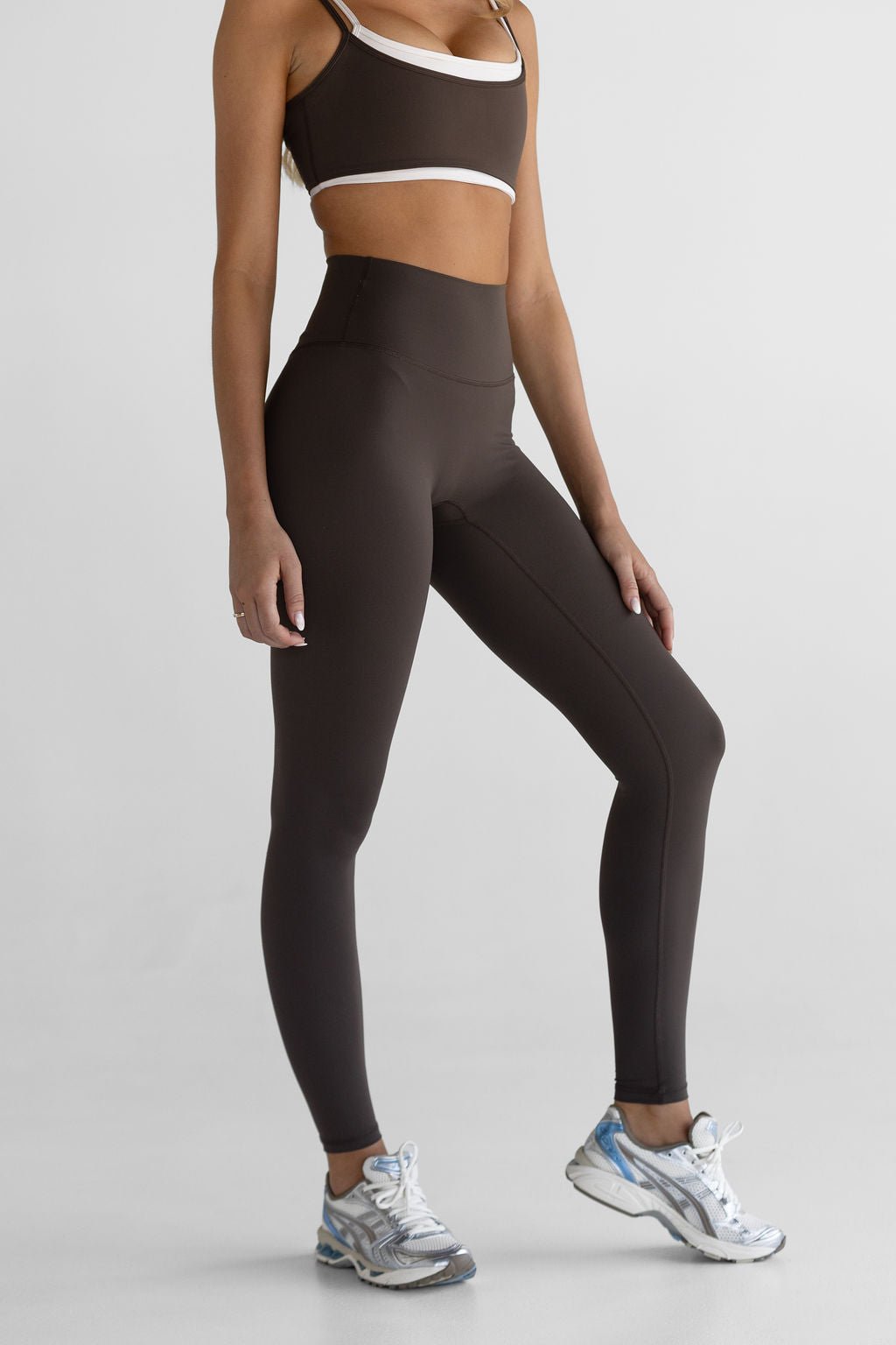 SCULPT Full Length Leggings - Dark Chocolate - LEELO ACTIVE