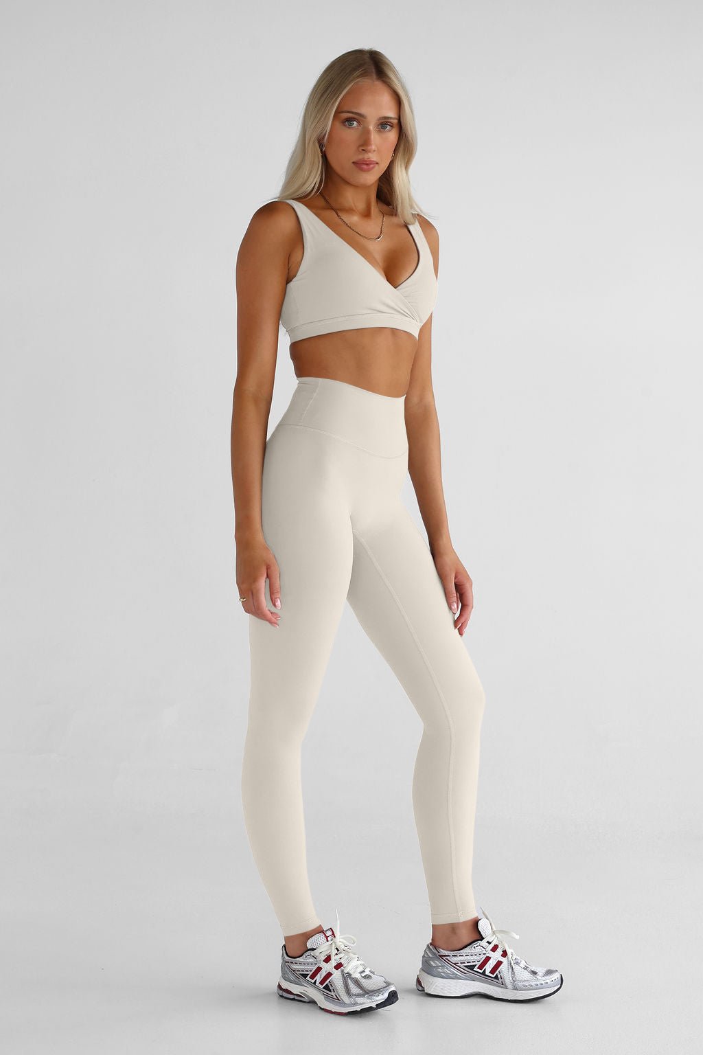 SCULPT Full Length Leggings - French Vanilla - LEELO ACTIVE