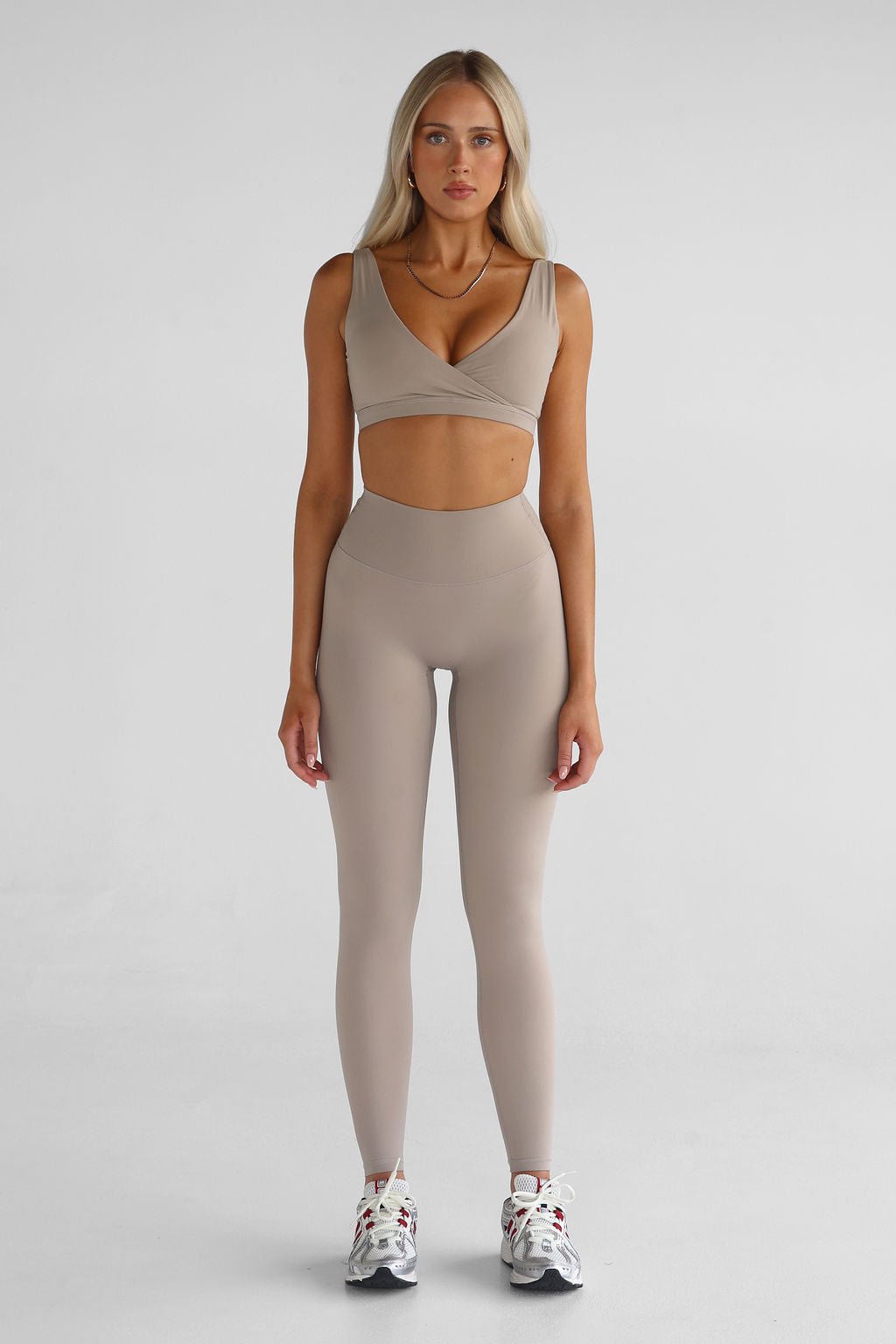 SCULPT Full Length Leggings - Latte - LEELO ACTIVE