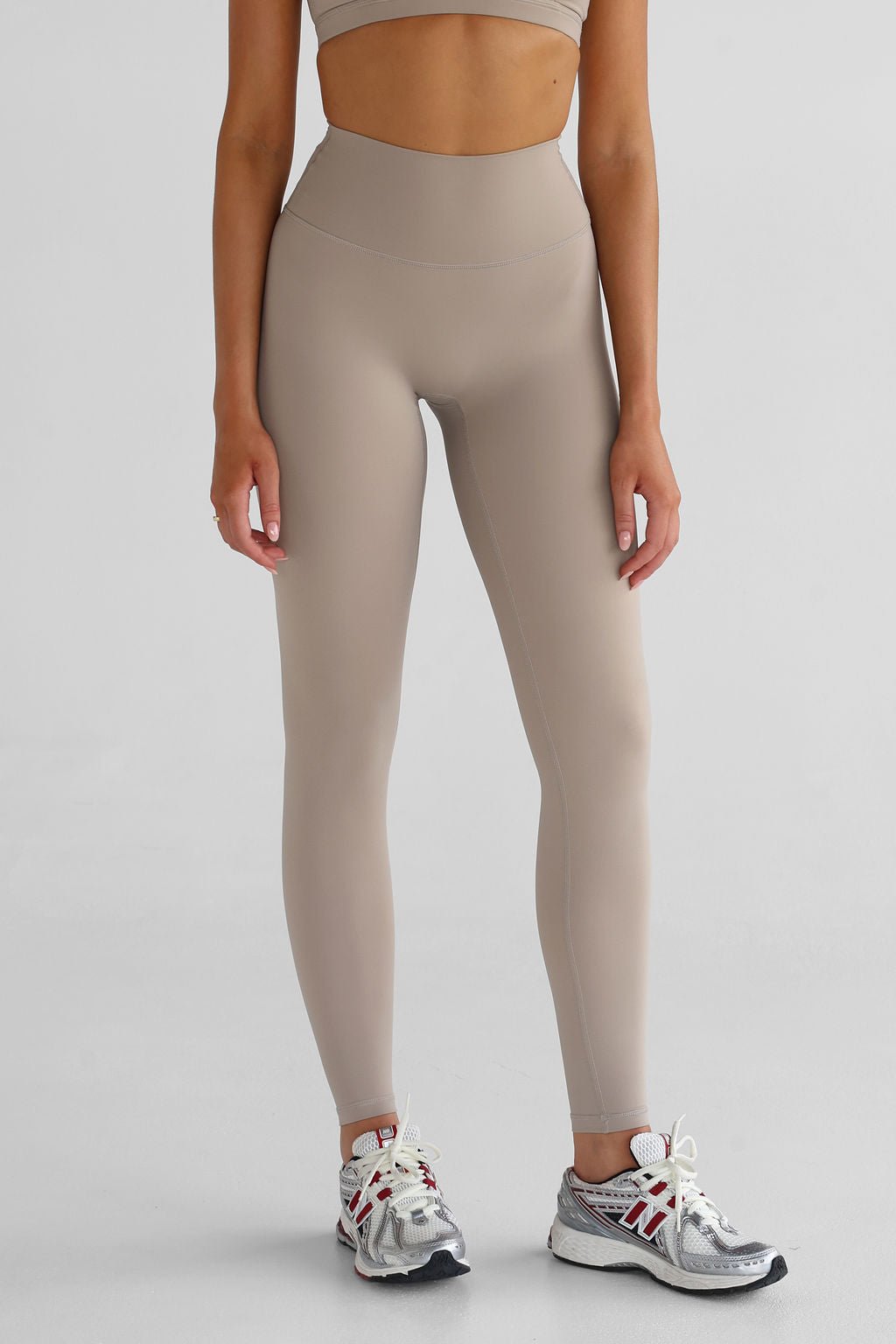 SCULPT Full Length Leggings - Latte - LEELO ACTIVE