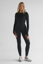 SCULPT Full Length Long Sleeve - Deep Forrest - LEELO ACTIVE