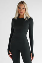 SCULPT Full Length Long Sleeve - Deep Forrest - LEELO ACTIVE