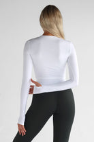 SCULPT Full Length Long Sleeve - White - LEELO ACTIVE