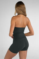 Sculpt Halter Neck Tank - Deep Forrest - LEELO ACTIVE