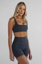 SCULPT Pocket Bike Shorts - Ash - LEELO ACTIVE