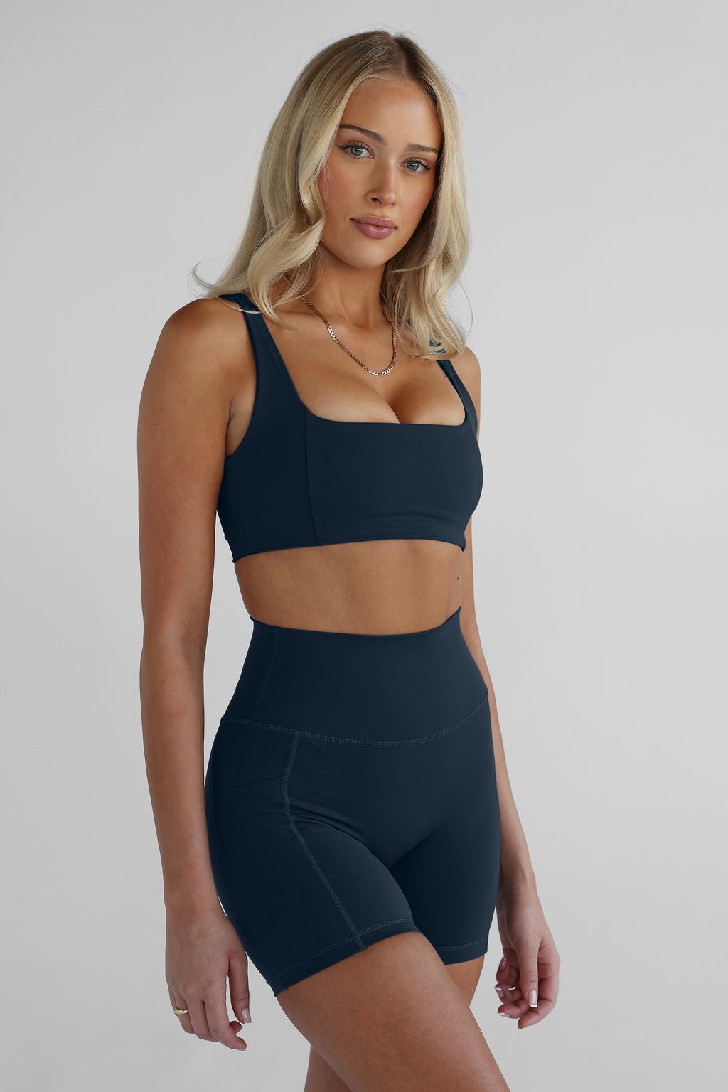 SCULPT Pocket Bike Shorts - Navy - LEELO ACTIVE