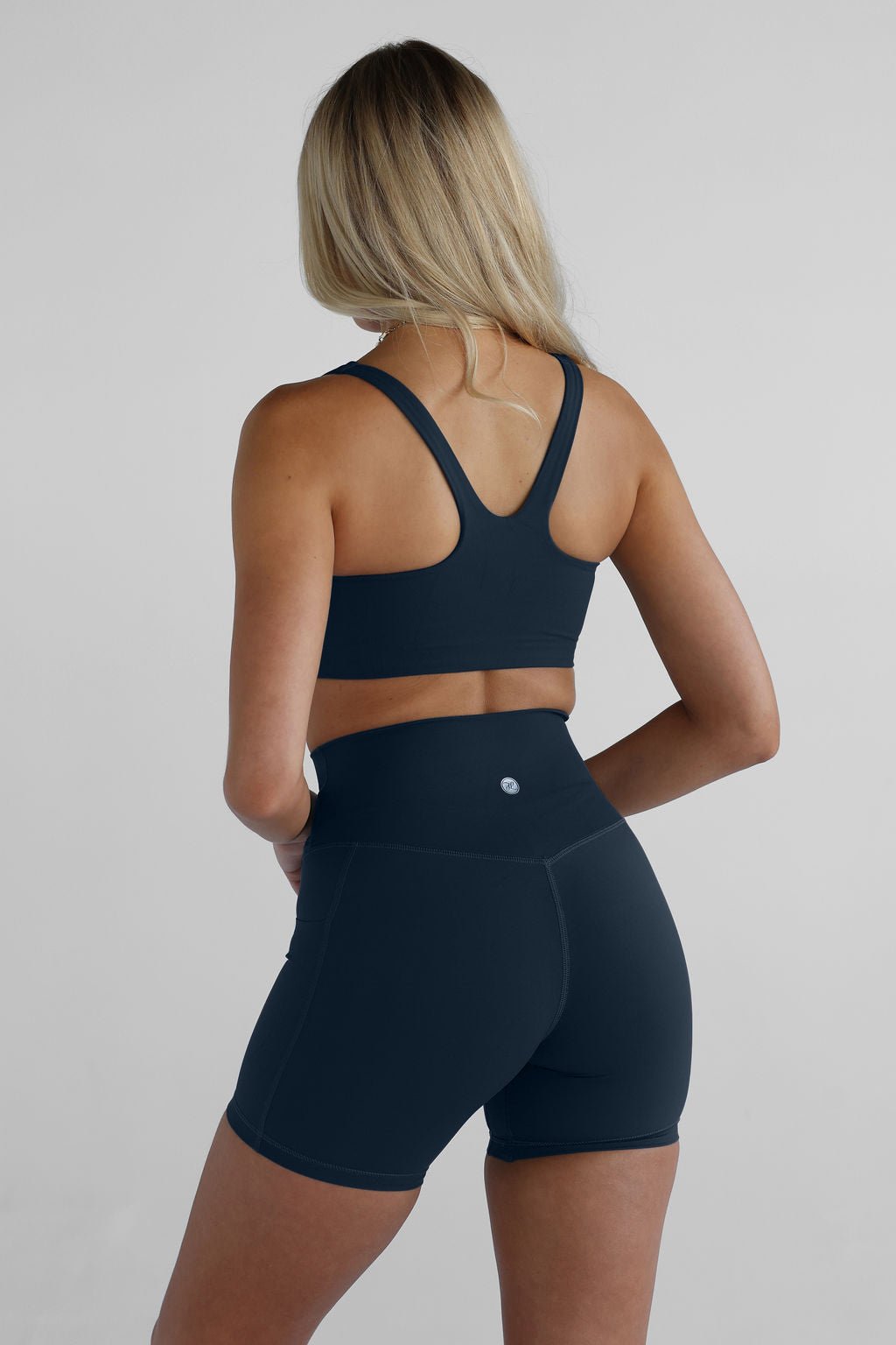 SCULPT Pocket Bike Shorts - Navy - LEELO ACTIVE