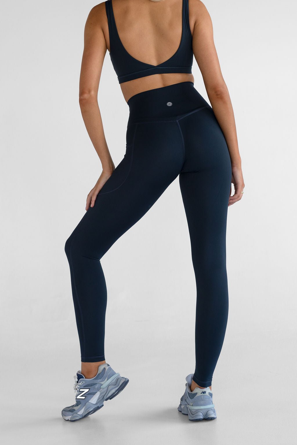 SCULPT Pocket Full Length Leggings - Navy - LEELO ACTIVE