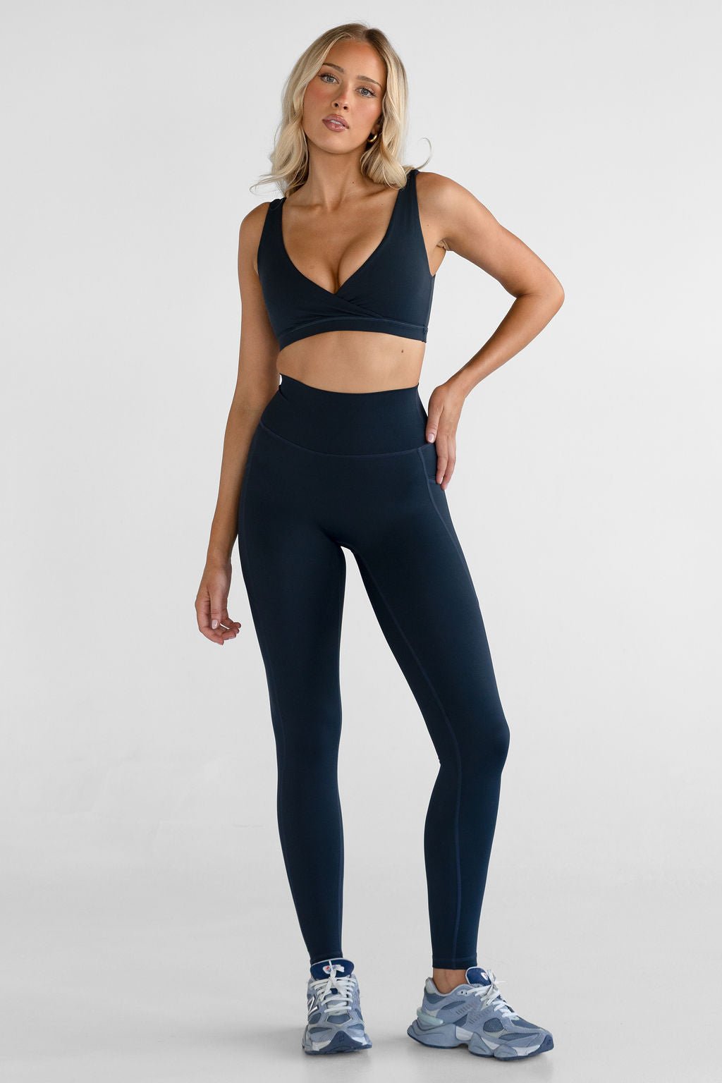 SCULPT Pocket Full Length Leggings - Navy - LEELO ACTIVE