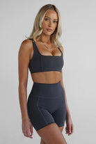 SCULPT Shape Crop - Ash - LEELO ACTIVE