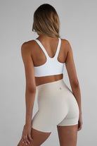 SCULPT Shape Crop - White (pre - order) - LEELO ACTIVE
