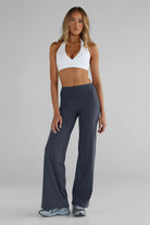 Sculpt Wide Leg Pants - Ash - LEELO ACTIVE