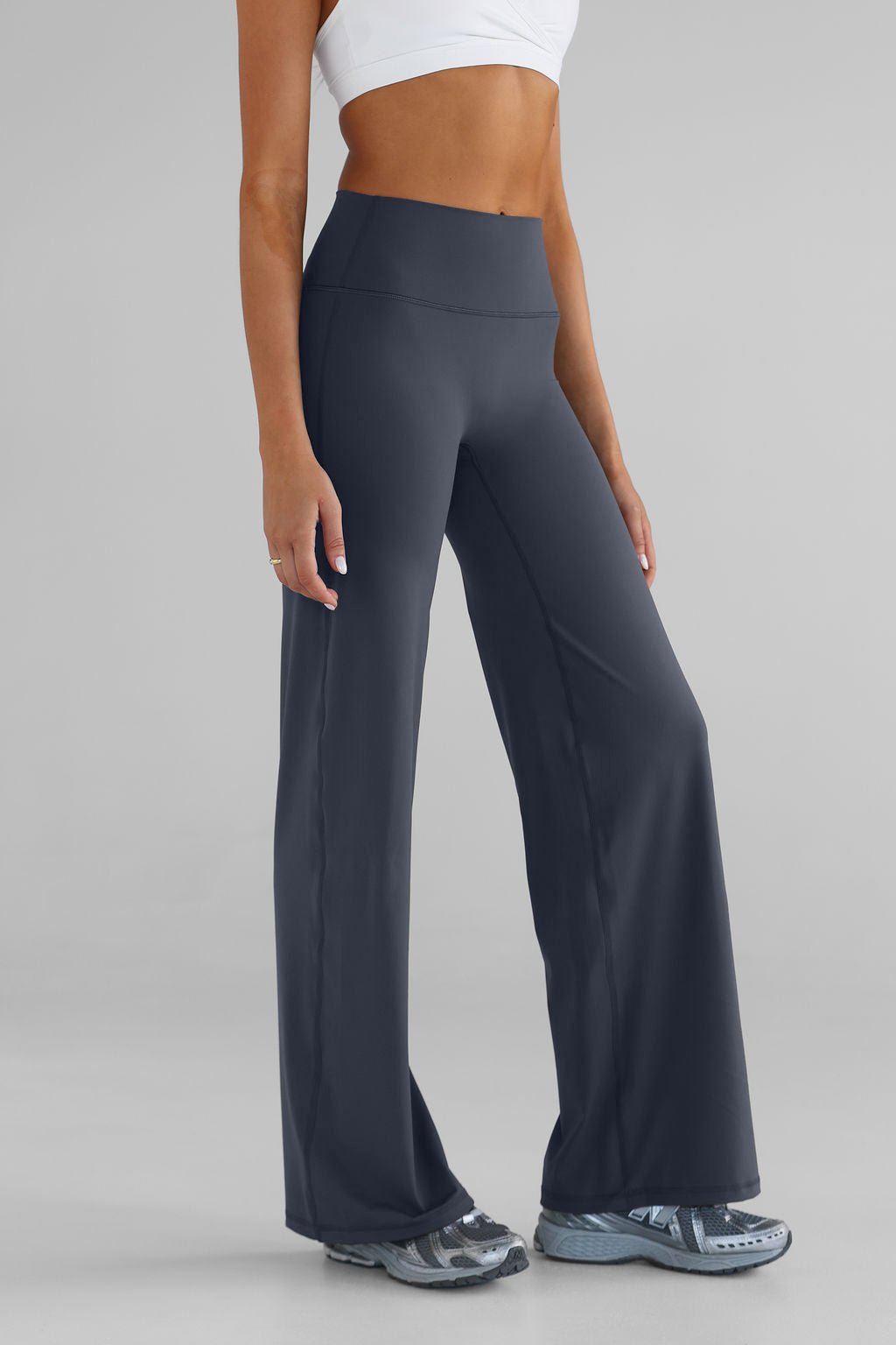 Sculpt Wide Leg Pants - Ash - LEELO ACTIVE