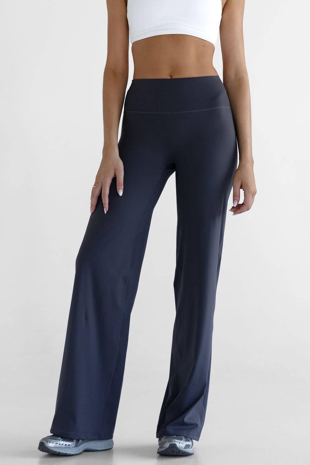Sculpt Wide Leg Pants - Ash - LEELO ACTIVE