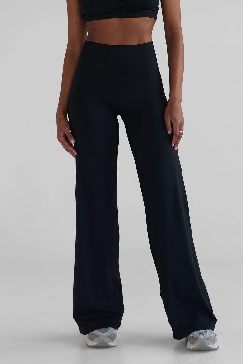 Sculpt Wide Leg Pants - Black - LEELO ACTIVE