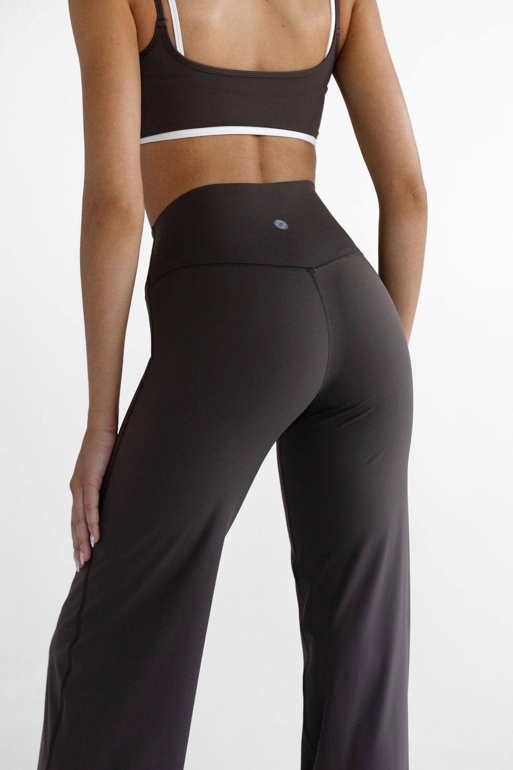Sculpt Wide Leg Pants - Dark Chocolate (PRE - ORDER) - LEELO ACTIVE