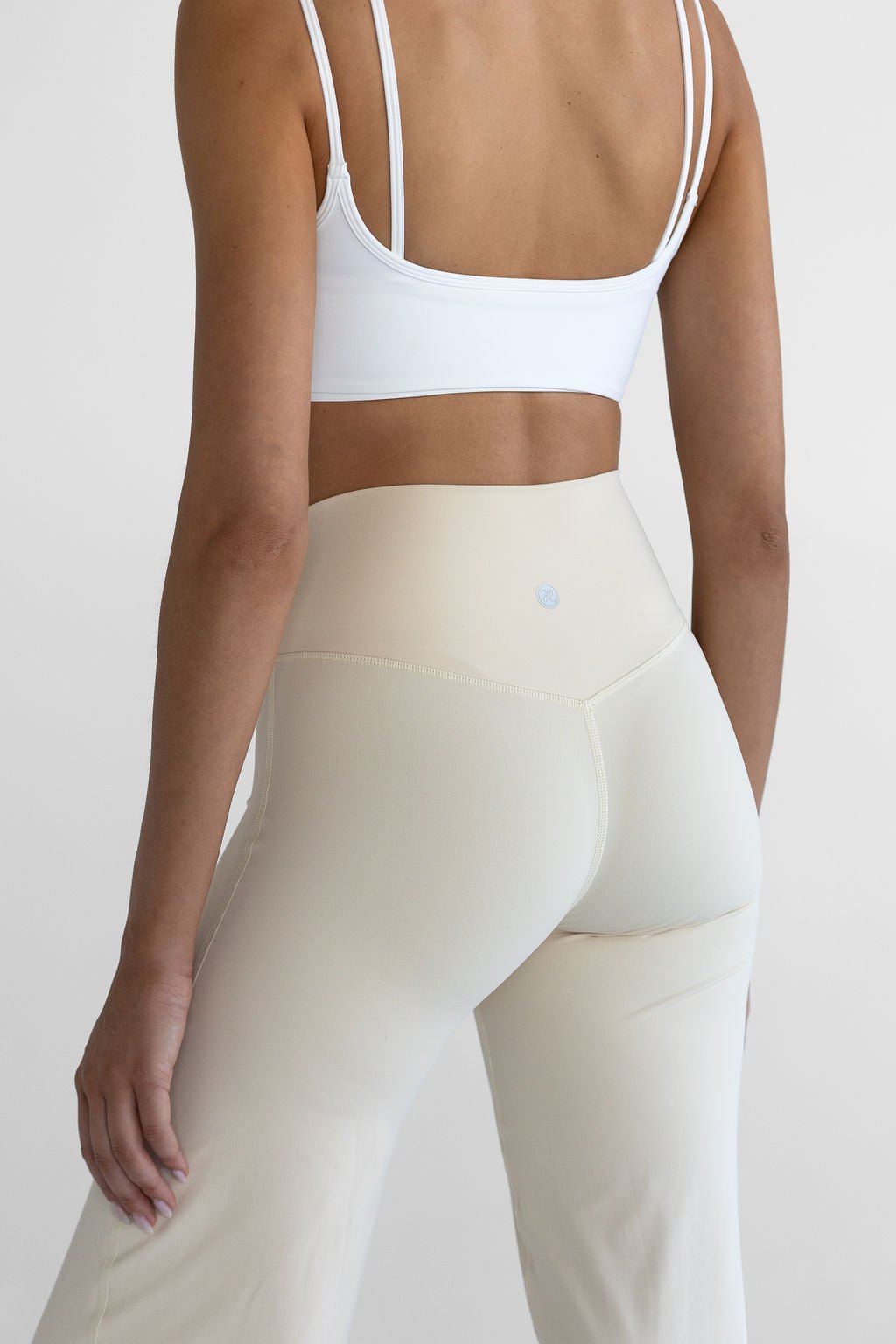Sculpt Wide Leg Pants - French Vanilla - LEELO ACTIVE
