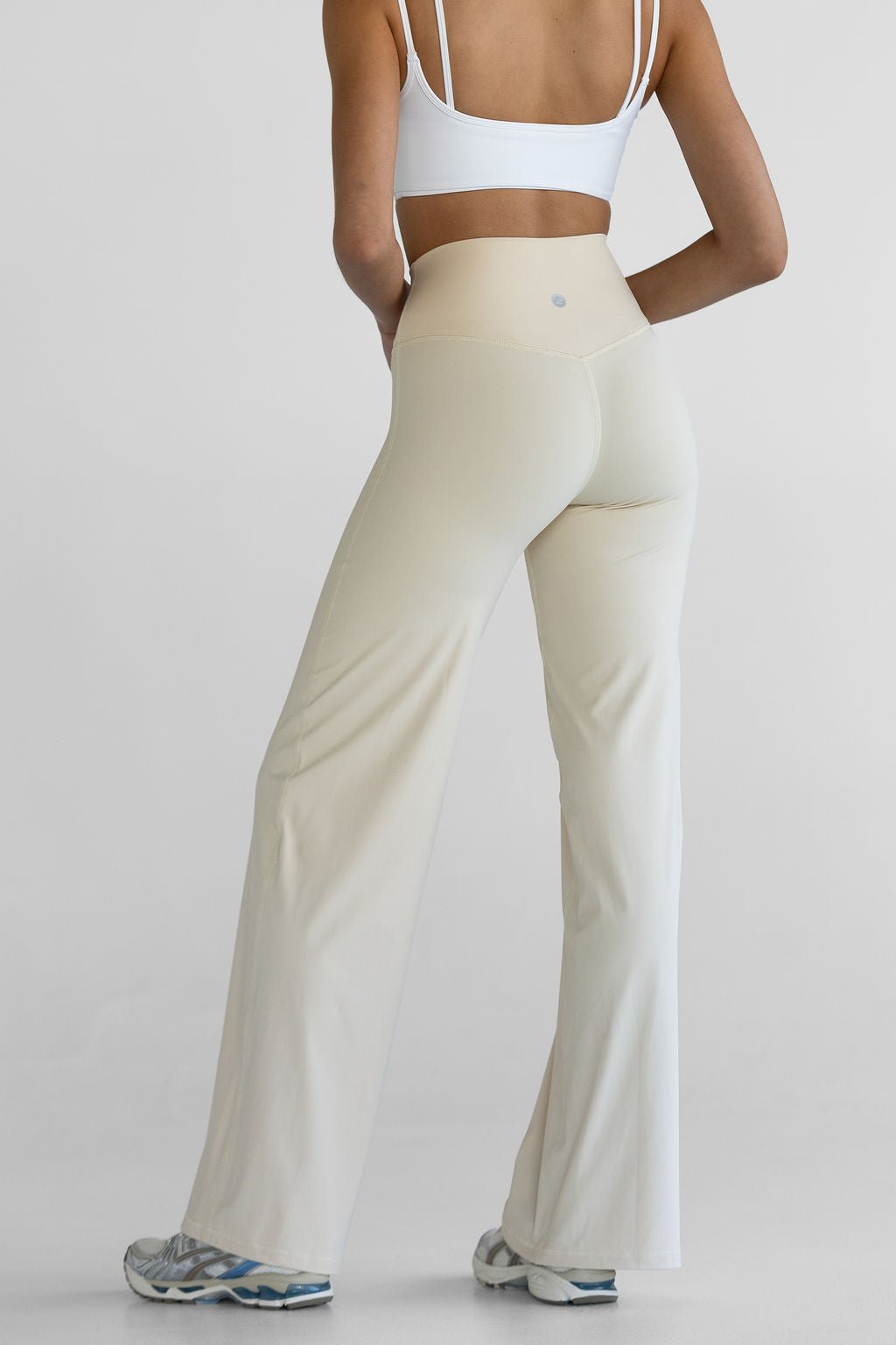 Sculpt Wide Leg Pants - French Vanilla - LEELO ACTIVE