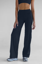 Sculpt Wide Leg Pants - Navy - LEELO ACTIVE